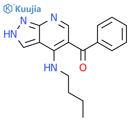 METHANONE, [4-(BUTYLAMINO)-1H-PYRAZOLO[3,4-B]PYRIDIN-5-YL]PHENYL- structure