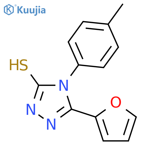 5-(Furan-2-yl)-4-(4-methylphenyl)-4H-1,2,4-triazole-3-thiol structure