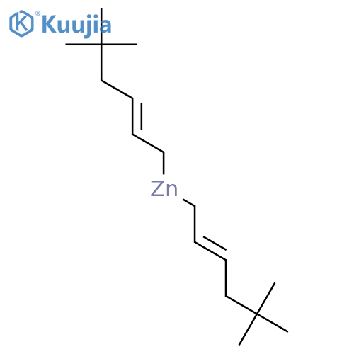 Zinc, bis(5,5-dimethyl-2-hexenyl)- structure