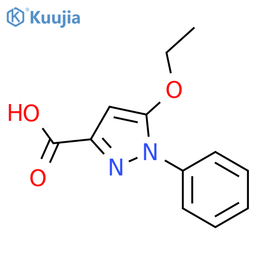 5-Ethoxy-1-phenyl-1H-pyrazole-3-carboxylic Acid structure