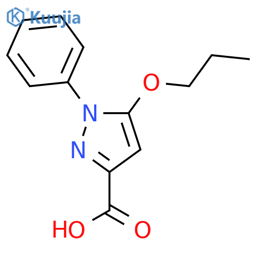 1H-Pyrazole-3-carboxylic acid, 1-phenyl-5-propoxy- structure