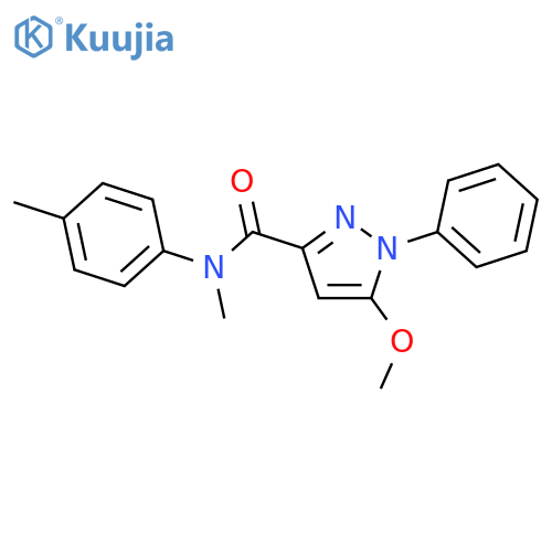 1H-Pyrazole-3-carboxamide,5-methoxy-N-methyl-N-(4-methylphenyl)-1-phenyl- structure