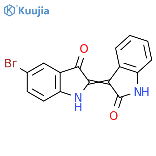 (2Z)-5'-bromo-2,3'-biindole-2',3(1H,1'H)-dione structure