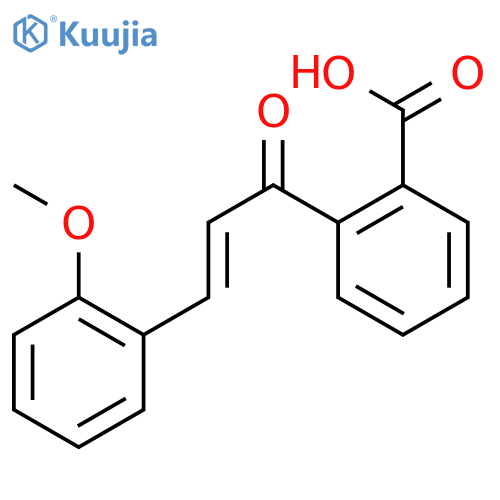 Benzoic acid, 2-[3-(2-methoxyphenyl)-1-oxo-2-propenyl]- structure