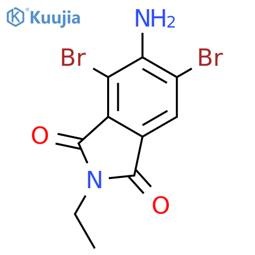 1H-Isoindole-1,3(2H)-dione, 5-amino-4,6-dibromo-2-ethyl- structure