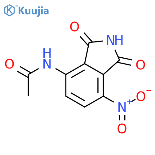 ACETAMIDE, N-(2,3-DIHYDRO-7-NITRO-1,3-DIOXO-1H-ISOINDOL-4-YL)- structure