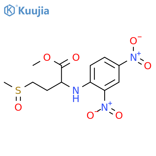 BUTANOIC ACID, 2-[(2,4-DINITROPHENYL)AMINO]-4-(METHYLSULFINYL)-, METHYL ESTER structure