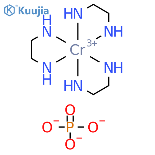2-azanidylethylazanide;chromium(3+);phosphoric Acid structure