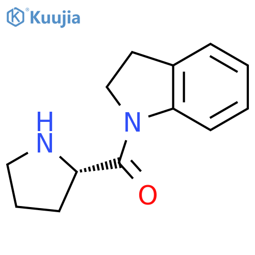 1H-INDOLE, 2,3-DIHYDRO-1-[(2S)-2-PYRROLIDINYLCARBONYL]- structure