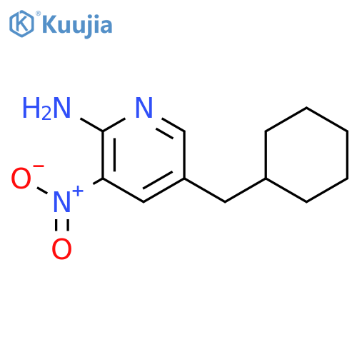 2-Pyridinamine, 5-(cyclohexylmethyl)-3-nitro- structure