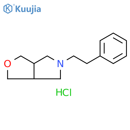 1H-Furo[3,4-c]pyrrole, hexahydro-5-(2-phenylethyl)-, hydrochloride structure