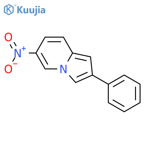Indolizine, 6-nitro-2-phenyl- structure