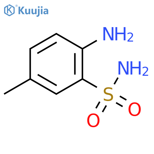 2-amino-5-methylbenzene-1-sulfonamide structure