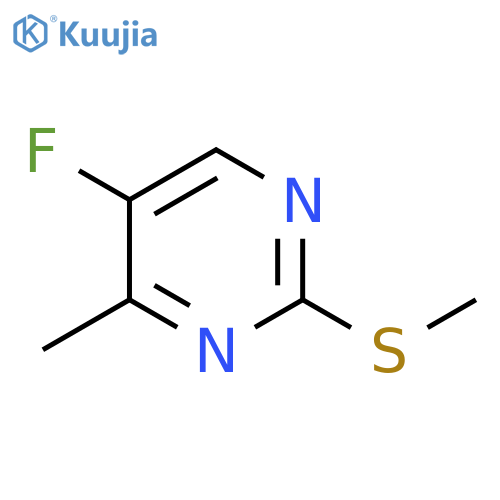 5-Fluoro-4-methyl-2-(methylthio)pyrimidine structure