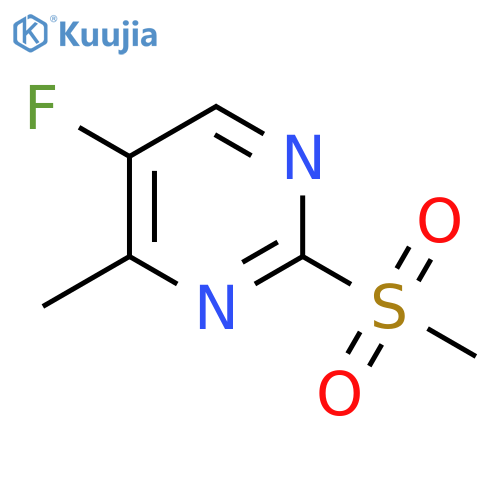 5-Fluoro-4-methyl-2-(methylsulfonyl)pyrimidine structure