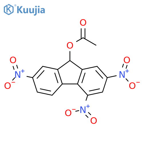 9H-Fluoren-9-ol, 2,4,7-trinitro-, 9-acetate structure