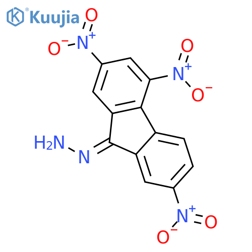 9H-Fluoren-9-one, 2,4,7-trinitro-, hydrazone structure