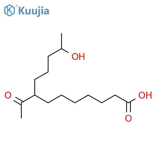 Tridecanoic acid, 8-acetyl-12-hydroxy- structure