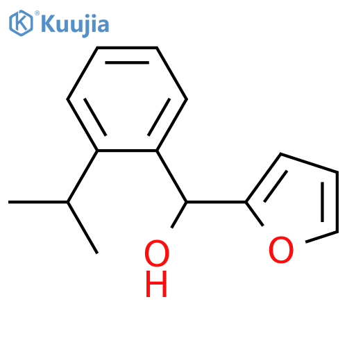 furan-2-yl-(2-propan-2-ylphenyl)methanol structure