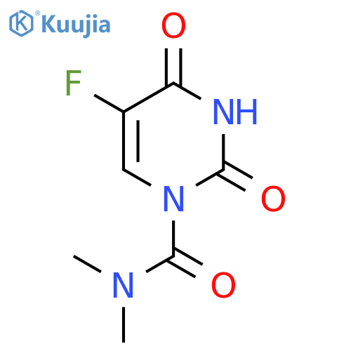 N,N-Dimethyl-2,4-dioxo-3,4-dihydro-5-fluoro-1(2H)-pyrimidinecarboxamide structure