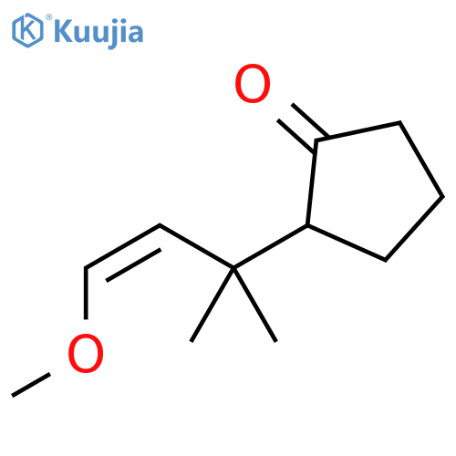 Cyclopentanone, 2-(3-methoxy-1,1-dimethyl-2-propenyl)-, (Z)- (9CI) structure