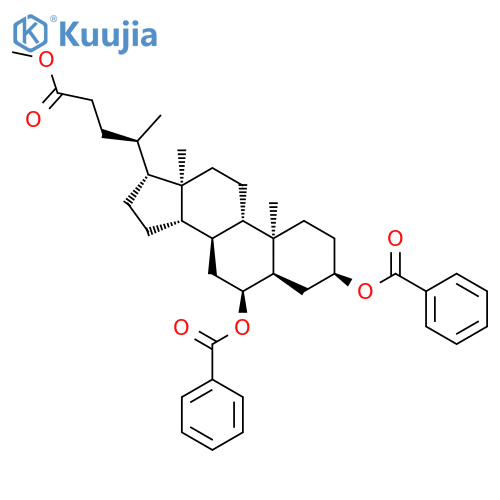 Cholan-24-oic acid, 3,6-bis(benzoyloxy)-, methyl ester, (3a,5b,6a)- structure