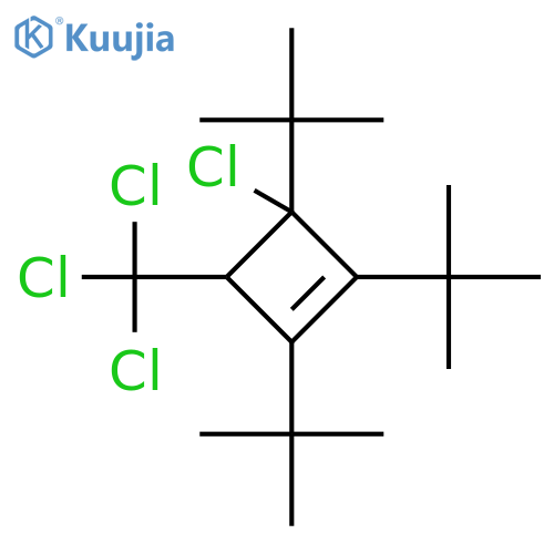 Cyclobutene, 3-chloro-1,2,3-tris(1,1-dimethylethyl)-4-(trichloromethyl)- structure