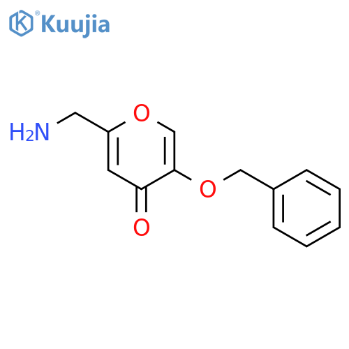2-(aminomethyl)-5-(benzyloxy)-4H-pyran-4-one structure