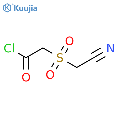 Acetyl chloride, [(cyanomethyl)sulfonyl]- structure