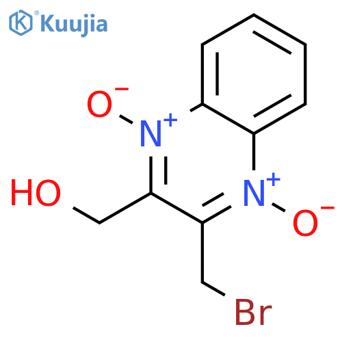 2-Quinoxalinemethanol, 3-(bromomethyl)-, 1,4-dioxide structure
