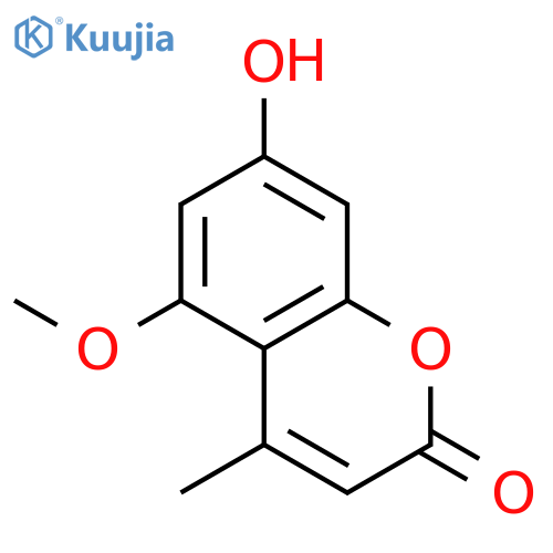 2H-1-Benzopyran-2-one,7-hydroxy-5-methoxy-4-methyl- structure