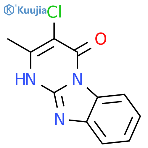 Pyrimido[1,2-a]benzimidazol-4(1H)-one, 3-chloro-2-methyl- structure