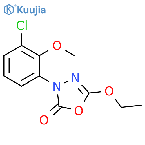 1,3,4-Oxadiazol-2(3H)-one, 3-(3-chloro-2-methoxyphenyl)-5-ethoxy- structure