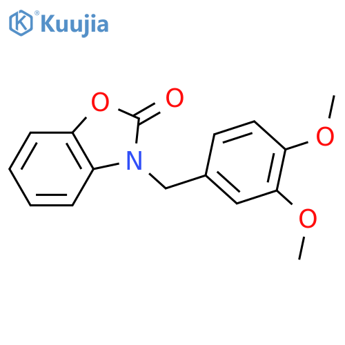 3-(3,4-dimethoxybenzyl)-1,3-benzoxazol-2(3H)-one structure