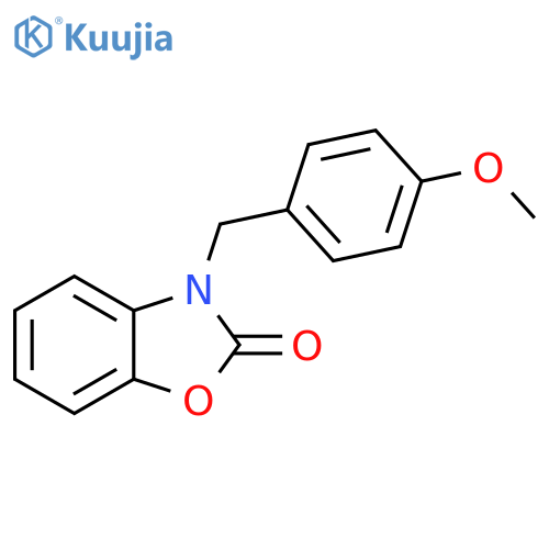 3-(4-methoxyphenyl)methyl-2,3-dihydro-1,3-benzoxazol-2-one structure