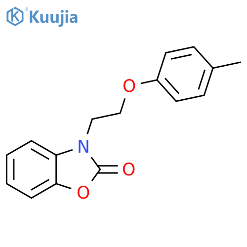 3-2-(4-methylphenoxy)ethyl-2,3-dihydro-1,3-benzoxazol-2-one structure