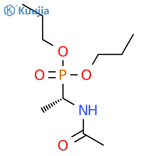 Phosphonic acid, [(1S)-1-(acetylamino)ethyl]-, dipropyl ester structure