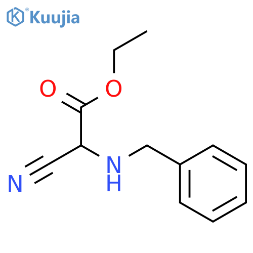 Acetic acid, cyano[(phenylmethyl)amino]-, ethyl ester structure