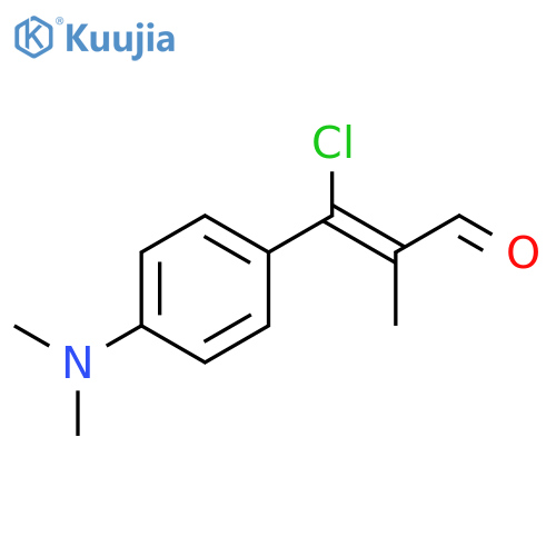 2-Propenal, 3-chloro-3-[4-(dimethylamino)phenyl]-2-methyl-, (2Z)- structure