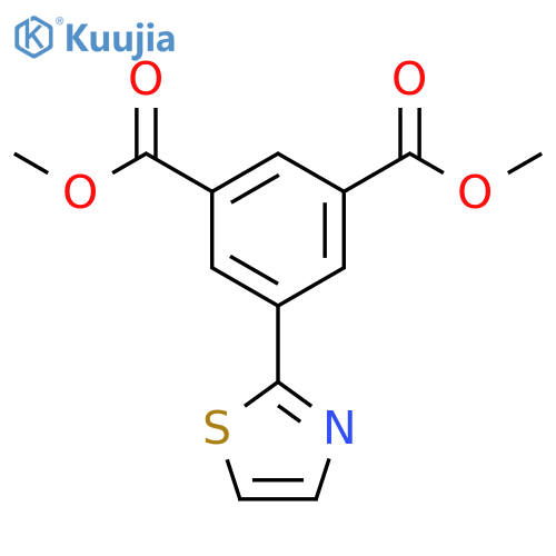 1,3-BENZENEDICARBOXYLIC ACID, 5-(2-THIAZOLYL)-, DIMETHYL ESTER structure