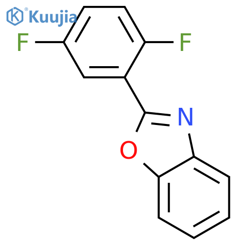 BENZOXAZOLE, 2-(2,5-DIFLUOROPHENYL)- structure