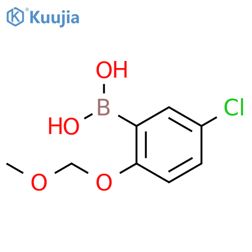 5-Chloro-2-(methoxymethoxy)phenylboronic acid structure