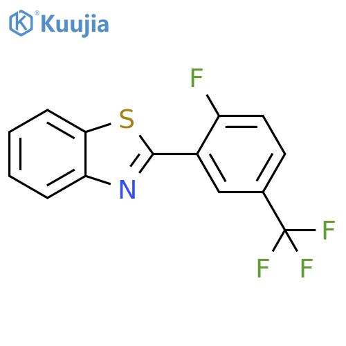 Benzothiazole, 2-[2-fluoro-5-(trifluoromethyl)phenyl]- structure