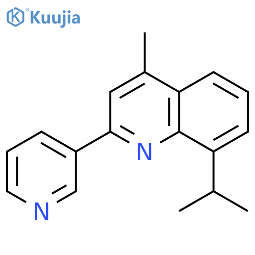 Quinoline, 4-methyl-8-(1-methylethyl)-2-(3-pyridinyl)- structure