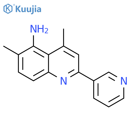 5-Quinolinamine, 4,6-dimethyl-2-(3-pyridinyl)- structure