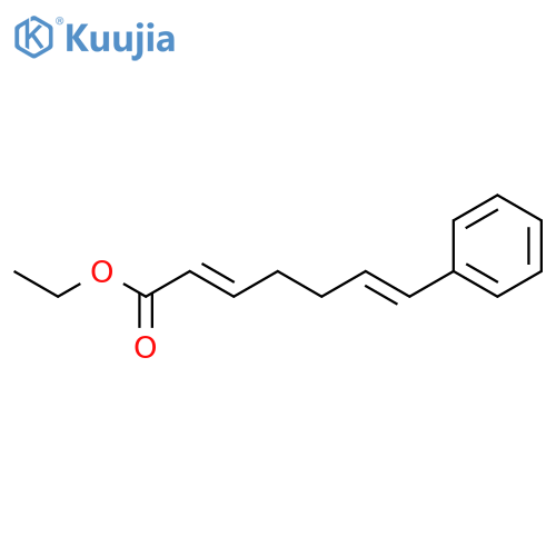 2,6-HEPTADIENOIC ACID, 7-PHENYL-, ETHYL ESTER, (2E,6E)- structure