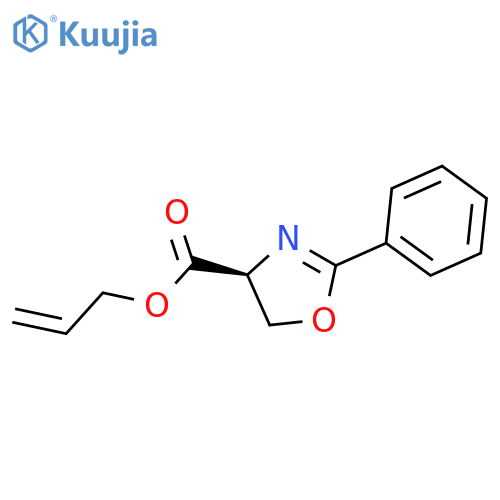 4-OXAZOLECARBOXYLIC ACID, 4,5-DIHYDRO-2-PHENYL-, 2-PROPENYL ESTER, (4S)- structure