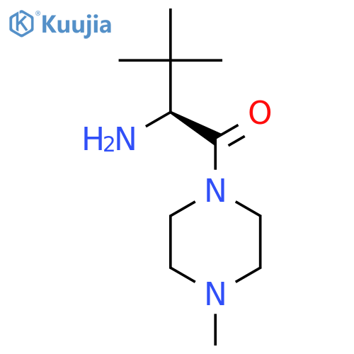 Piperazine, 1-[(2S)-2-amino-3,3-dimethyl-1-oxobutyl]-4-methyl- structure