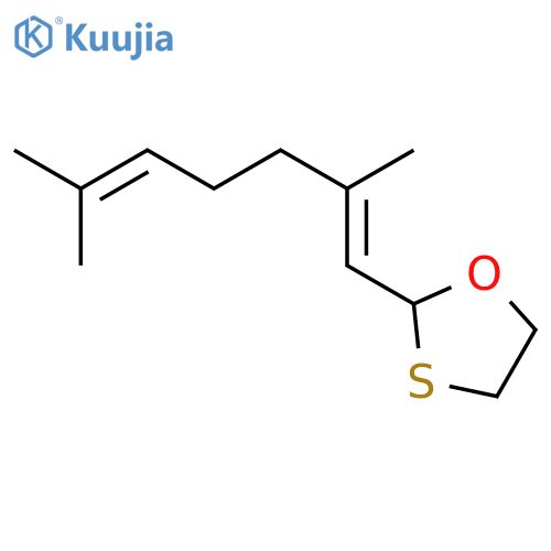1,3-OXATHIOLANE, 2-[(1E)-2,6-DIMETHYL-1,5-HEPTADIENYL]- structure