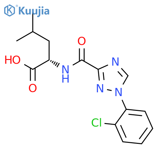 L-LEUCINE, N-[[1-(2-CHLOROPHENYL)-1H-1,2,4-TRIAZOL-3-YL]CARBONYL]- structure